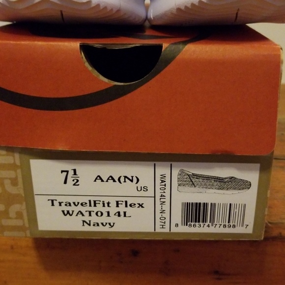 Propet Travelfit Flex Navy/White Sz 7.5 NIB - Picture 4 of 5